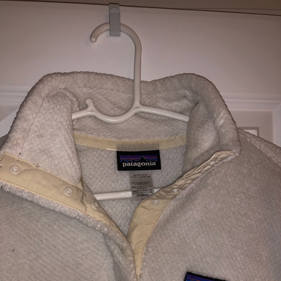 White fleece LARGE women’s Patagonia - Picture 2 of 2